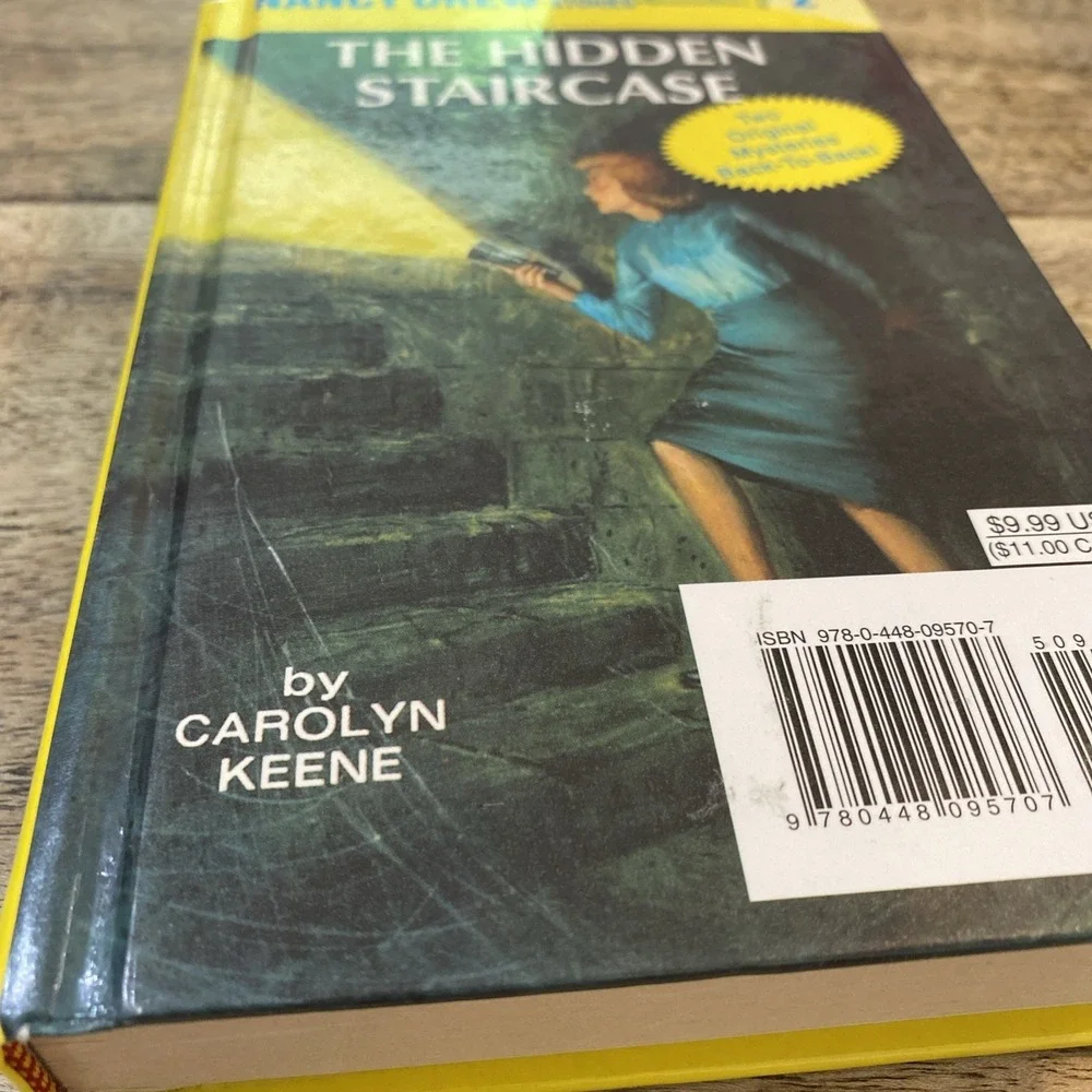 Book 1 & 2 Grosset Dunlap Nancy Drew The Secret Old Clock HC 1987 Carolyn Keene